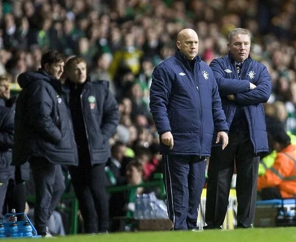 Ally McCoist and Kenny McDowall: A Tense Moment as Rangers Trail Celtic 1-0 in the Scottish Premier League
