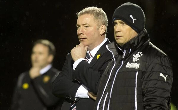 Ally McCoist and Rangers Celebrate Scottish Cup Quarter Final Victory over Albion Rovers