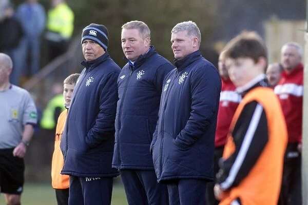 Ally McCoist and Rangers Coaching Team Witness Dominant 6-2 Victory Over East Stirlingshire