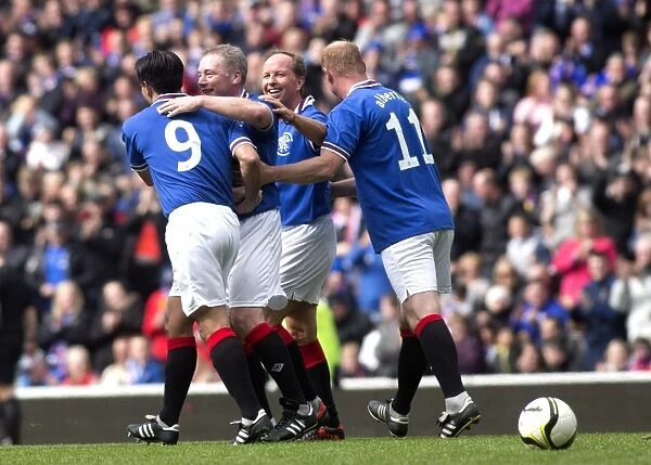 Ally McCoist's Glorious Double: A Legendary Night of Football at Ibrox Stadium - Rangers Legends vs Manchester United Legends: Ally McCoist Scores Twice