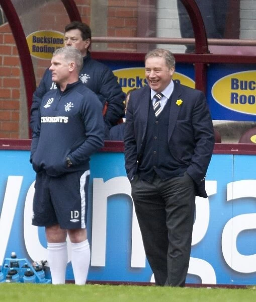 Ally McCoist's Light-Hearted Moment: Rangers Triumph over Hearts 3-0 in the Scottish Premier League at Tynecastle Stadium