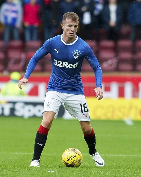 Andy Halliday in Action: Motherwell vs Rangers - Betfred Cup Clash at Fir Park