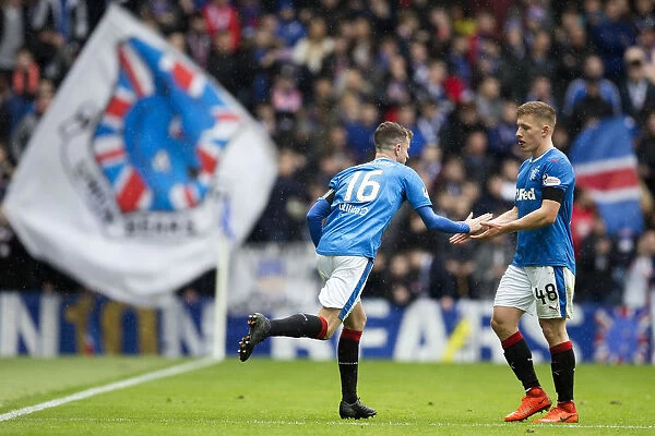 Andy Halliday Replaces Greg Docherty: Rangers Football Club Substitution in Ladbrokes Premiership Match at Ibrox Stadium