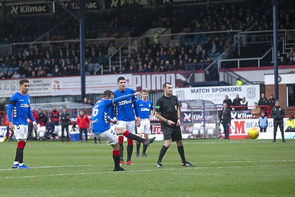 Andy Halliday's Dramatic Free-Kick: Rangers Secure Victory at Dens Park (Scottish Premiership)