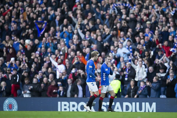 Andy Halliday's Euphoric Victory: Rangers Football Club Wins 2003 Scottish Premiership and Scottish Cup Double