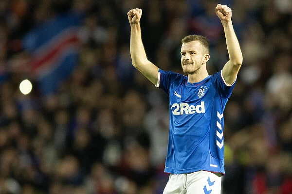 Andy Halliday's Europa League Triumph: Celebrating Victory at Ibrox Stadium
