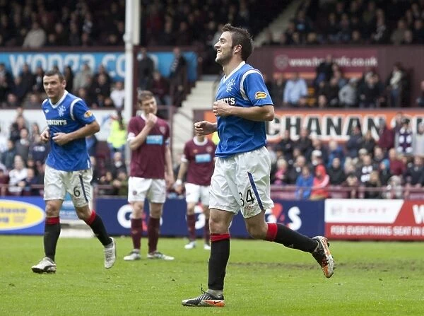 Andy Little's Double Strike: Rangers Dominance over Hearts at Tynecastle (3-0)