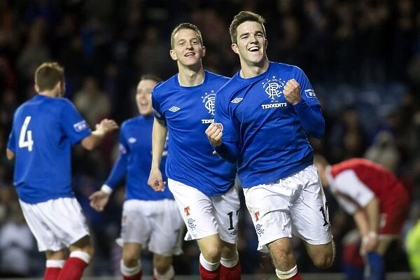 Andy Little's Joyous Moment: Rangers 2-0 Goal vs Stirling Albion, Irn-Bru Scottish Third Division, Ibrox Stadium