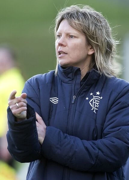 Angie Hind Rallies Rangers Ladies Against Hibernian Ladies in Scottish Women's Premier League Soccer Match
