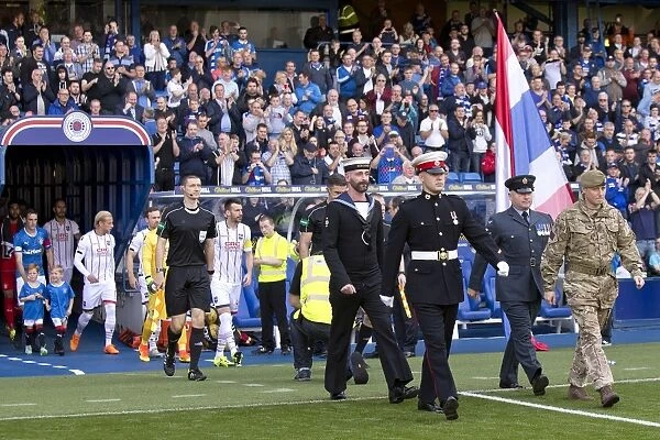 Armed Forces Honor Rangers and Ross County: Ladbrokes Premiership Match at Ibrox Stadium