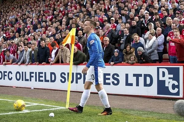 Barrie McKay in Action: Aberdeen vs Rangers - Ladbrokes Premiership at Pittodrie Stadium
