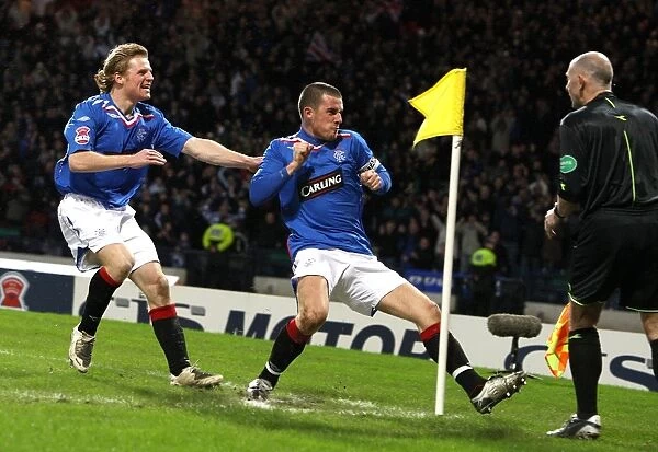 Barry Ferguson Scores the Opener: Rangers 2-0 Victory over Heart of Midlothian in the CIS Insurance Cup Semi-Final at Hampden Park