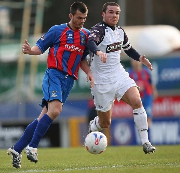 Barry Ferguson Scores the Winning Goal for Rangers Against Inverness Caledonian Thistle in Clydesdale Bank Premier League