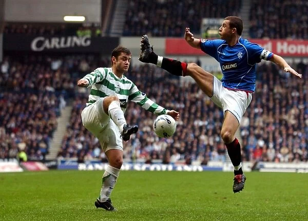 Barry Ferguson vs Shaun Maloney: The Historic Ibrox Showdown - Rangers vs Celtic (Bank of Scotland Premier Division Soccer)