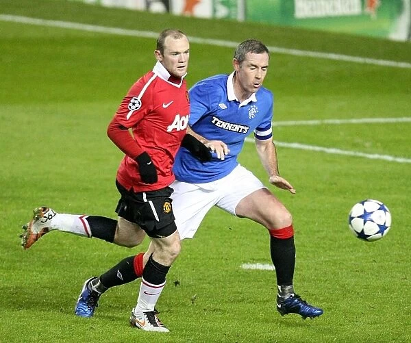 Battle for the Ball: Weir vs. Rooney - Rangers vs. Manchester United, UEFA Champions League, Group C
