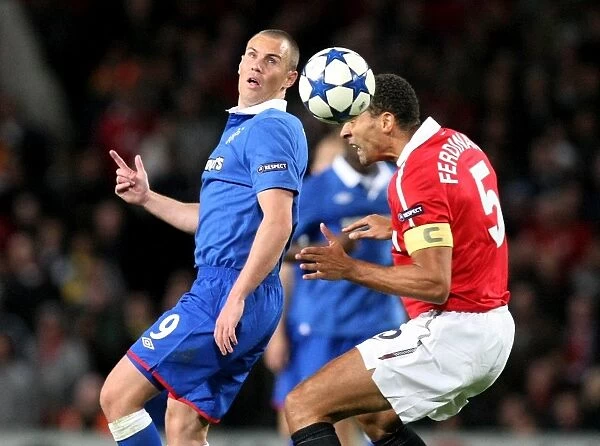 Battle for Supremacy: Rangers vs Manchester United in UEFA Champions League Group C - A Clash between Kenny Miller and Rio Ferdinand