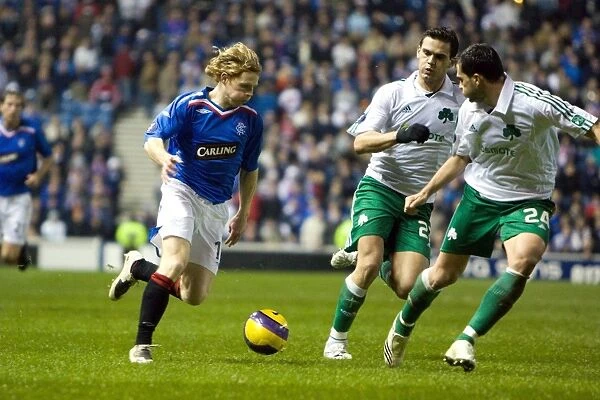 A Battle of Wings: Chris Burke vs. Loukas Vyntra - Rangers vs. Panathinaikos (0-0), UEFA Cup Round of 32, First Leg