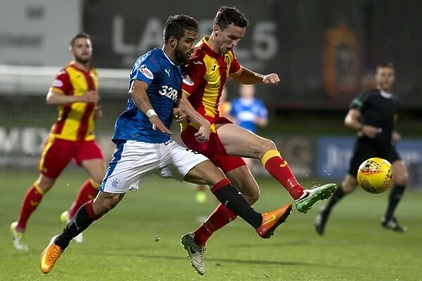 Betfred Cup Quarterfinal Showdown: Clash Between Rangers Candeias and Partick Thistle's McGinn - Scottish Cup Champions Battle It Out