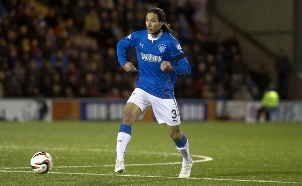Bilel Mohsni in Action: Rangers vs. Airdrieonians, Scottish League One, Excelsior Stadium - Scottish Cup Champion