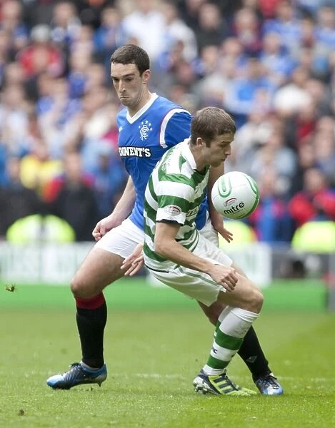 Celtic's Triumph: Lee Wallace vs. Adam Matthews in the Intense Rivalry - Celtic 3-0 Rangers (Scottish Premier League)