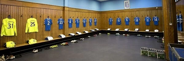 Champions Pride: A Peek into Rangers Football Club's Ibrox Stadium Dressing Room (Scottish Cup, 2003)