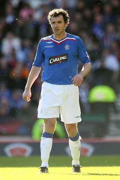 Christian Dailly Lifts the CIS Insurance Cup: Rangers FC's Victory over Dundee United at Hampden Park (2008)