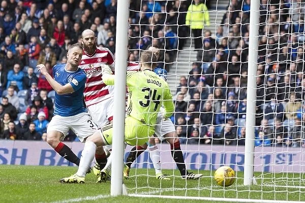 Clint Hill Scores the Second: Rangers Triumph over Hamilton Academical in the Ladbrokes Premiership at Ibrox Stadium