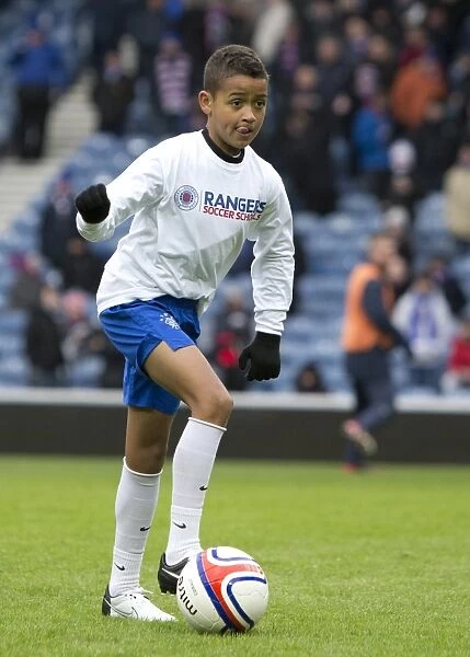 Community Unites: Rangers Kids Take Over Ibrox Pitch during Rangers vs Stirling Albion (0-0)