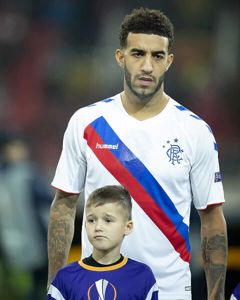 Connor Goldson in Europa League Action: Rangers vs. Spartak Moscow at Otkritie Arena