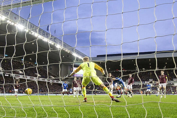 Connor Goldson Scores the Second Goal: Rangers vs Hearts at Ibrox Stadium