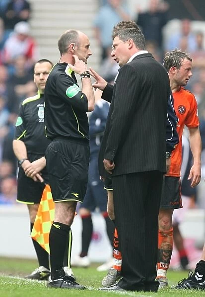 Craig Levein's Contentious Altercation with Referee Mike McCurry during Rangers vs Dundee United (3-1)