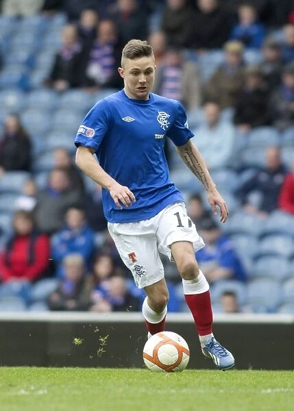 Daniel Stoney Scores the Second Goal for Rangers against Clyde at Ibrox Stadium - Scottish Third Division Soccer Match