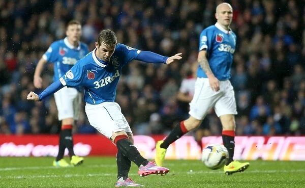 David Templeton in Action: Rangers vs Falkirk at Ibrox Stadium - Scottish Championship (Scottish Cup Winning Moment)