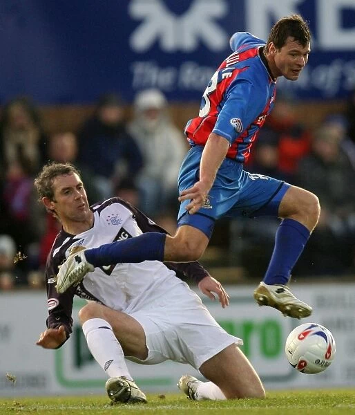 David Weir Scores the Winning Goal for Rangers against Inverness Caledonian Thistle at Tulloch Caledonian Stadium