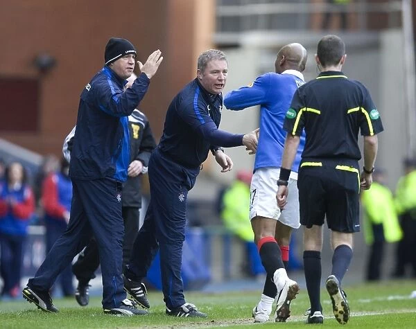 Diouf and McCoist: A Jubilant Moment at Ibrox after Rangers 2-1 Win over Kilmarnock