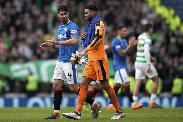 Disappointment for Wes Foderingham and Fabio Cardoso: A Moment of Defeat at Ibrox Stadium (Rangers vs Celtic)