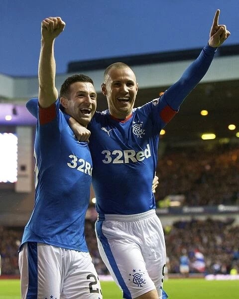 Double Trouble: Holt and Miller's Unforgettable Goals for Rangers at Ibrox Stadium (Scottish Championship)
