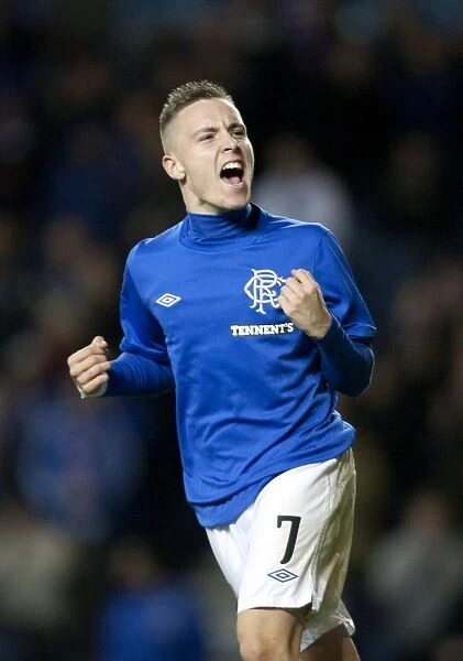 Dramatic 2-2 Draw: Barrie McKay's Thrilling Goal Celebration (Rangers vs Queen of the South, Ramsden's Cup Quarter-Final)