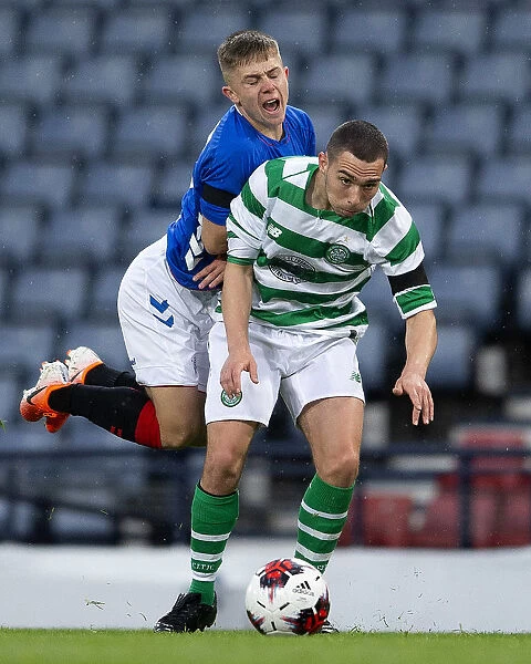 Dramatic Moment: Kai Kennedy Fouled in Scottish FA Youth Cup Final at Hampden Park (Celtic vs Rangers)