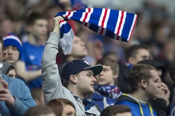 Ecstatic Rangers Fans Celebrate 7-0 Victory Over Alloa Athletic at Ibrox Stadium