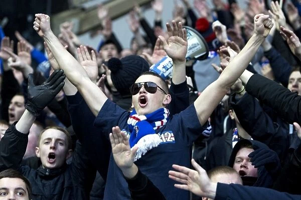Euphoria at Ibrox: Rangers Fans Celebrate 2-0 Victory over Stirling Albion