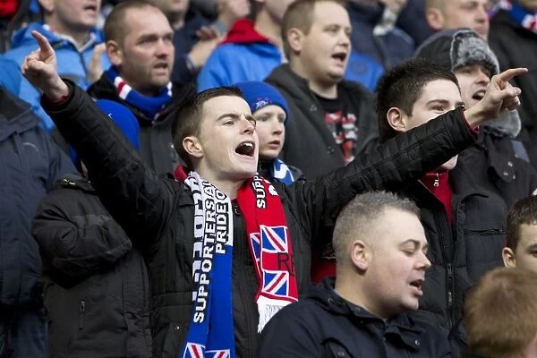 Euphoria at Ibrox: A Sea of Celebrating Rangers Fans (4-0 vs. Queens Park)