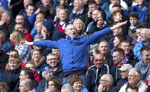 Euphoric Rangers Fans Celebrate Scottish Cup Victory at Ibrox Stadium (2003)