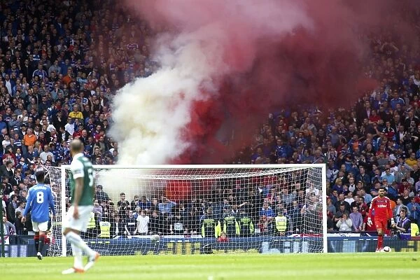 Euphoric Rangers Fans Celebrate Scottish Cup Victory in a Blaze of Smoke (2003)