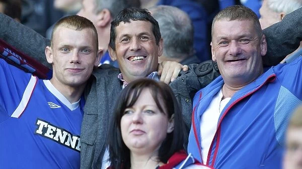 Excited Rangers Fans Pack Ibrox Stadium for Pre-Season Friendly: Scottish Cup Champions (2003)