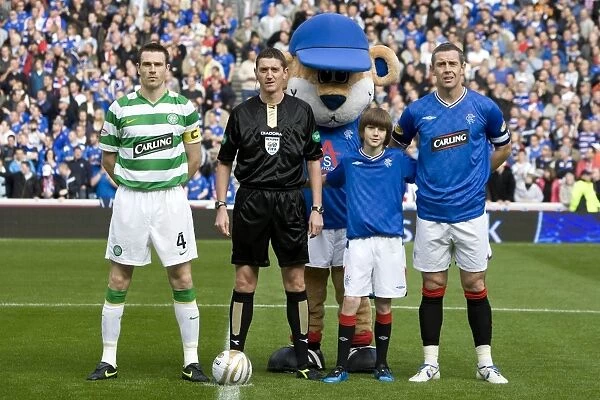 Exciting 2-1 Rangers Victory over Celtic: Mascots Jubilant Celebration at Ibrox Stadium
