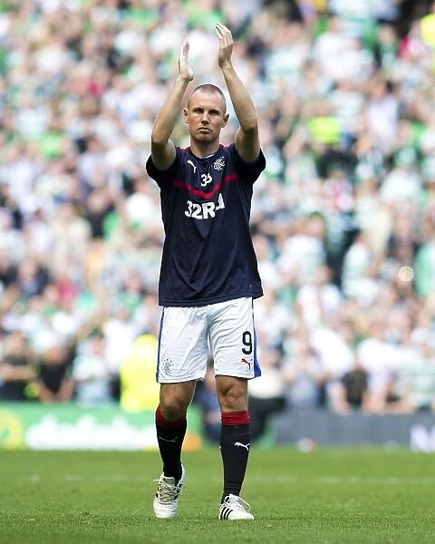 Farewell Applause: Kenny Miller Bids Adieu to Rangers Fans at Celtic Park (Scottish Premiership, 2003 Scottish Cup Champions)