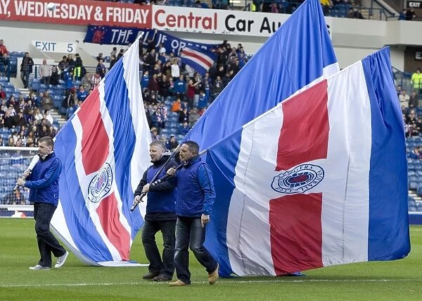 Flag-Bearing Warriors: Rangers Triumphant 4-0 Victory Over Saint Johnstone at Ibrox Stadium