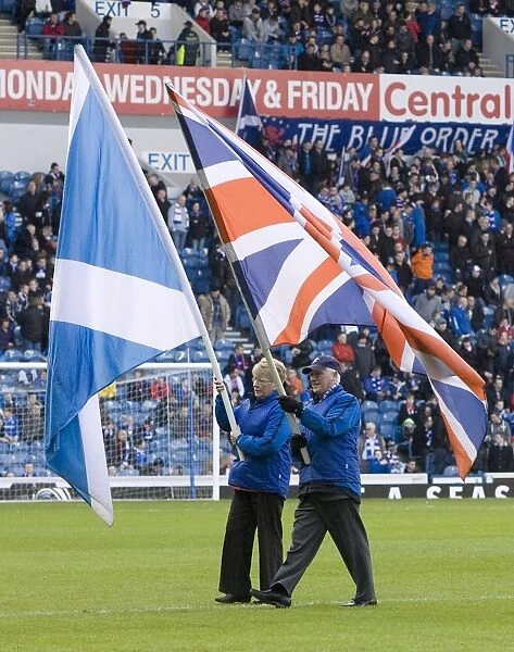 Flag-Waving Jubilation: Rangers 6-0 Victory over Motherwell at Ibrox Stadium