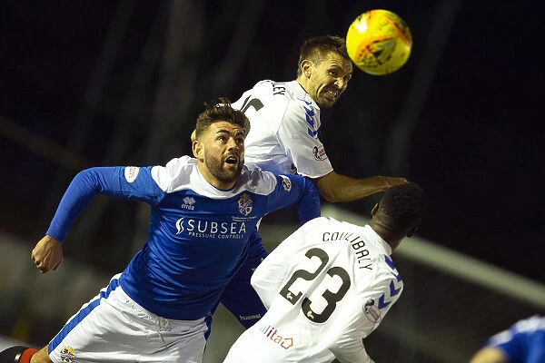 Gareth McAuley Clears the Ball: Cowdenbeath vs Rangers - Scottish Cup Fourth Round